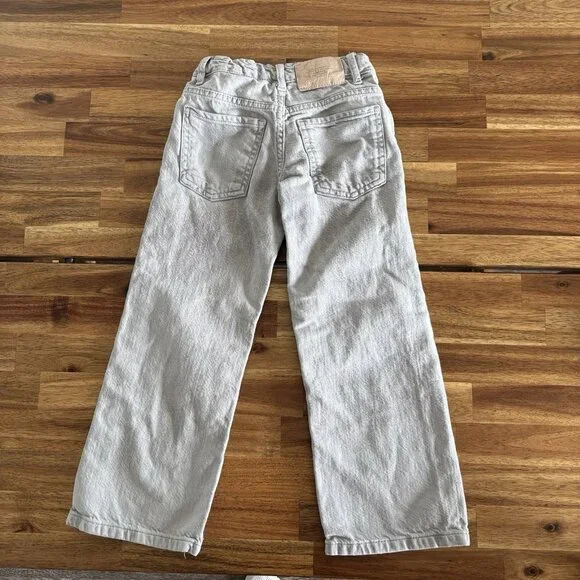 ZARA JEANS TODDLER GIRL Fit Like a 5 Years Low Rise Washed Denim - Picture 2 of 12